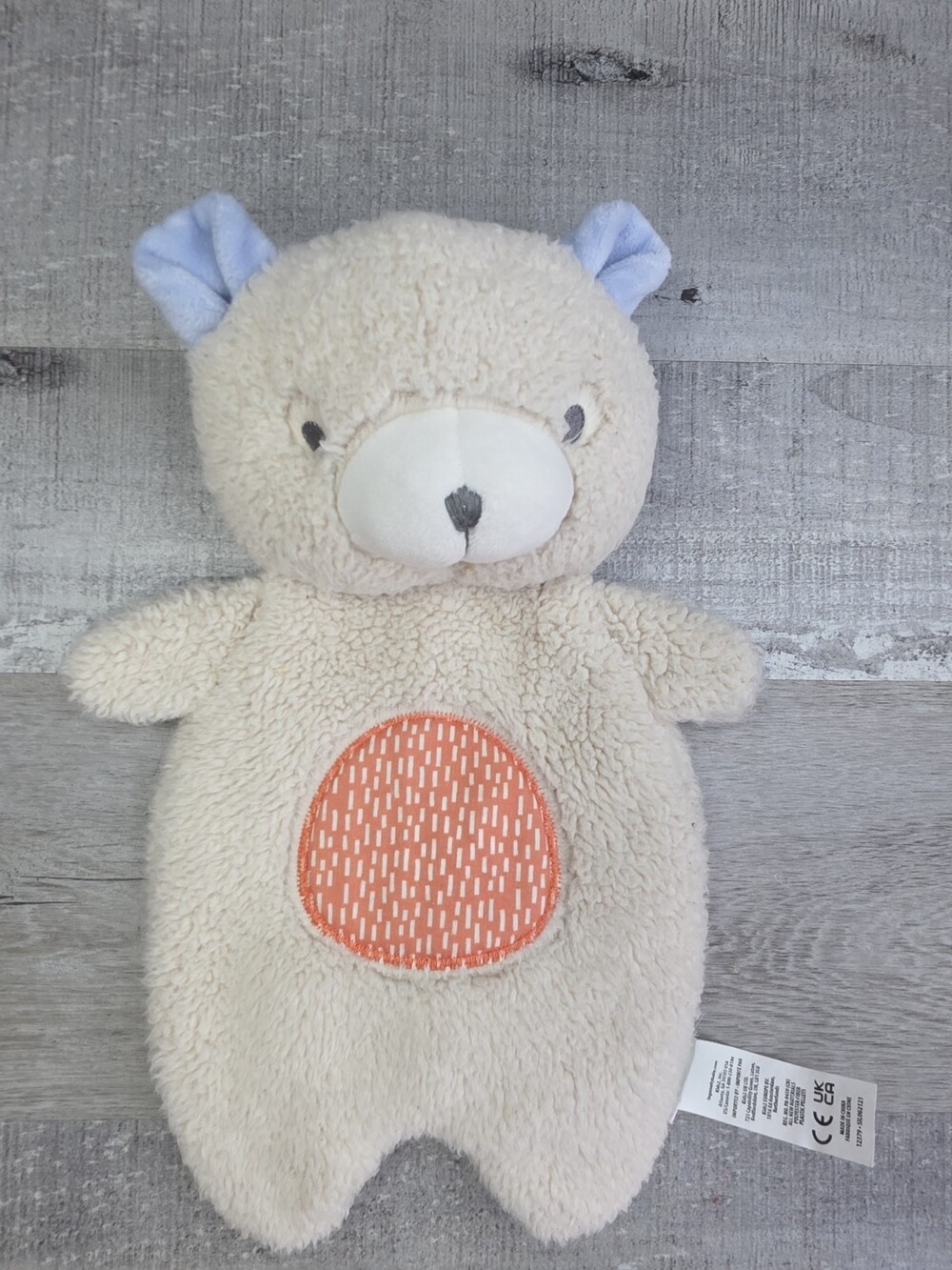 Ingenuity Teddy Bear Lovey Security Blanket Flat Body Plush Baby bin5